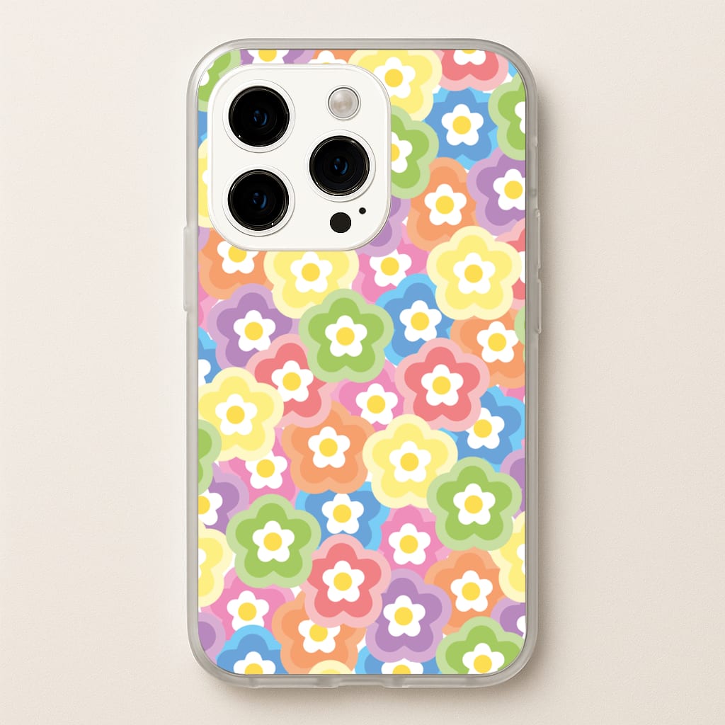 Psychedelic Flowers - Floral Patterns  - Floral Patterns Phone Case for iPhone 15 Pro Max