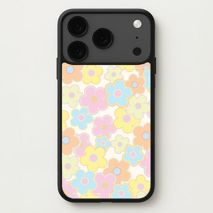 Pastel Abstract Flowers Pattern Phone Case for iPhone 17 Pro Max
