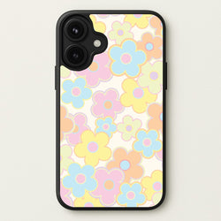 Pastel Abstract Flowers Pattern Phone Case for iPhone 17