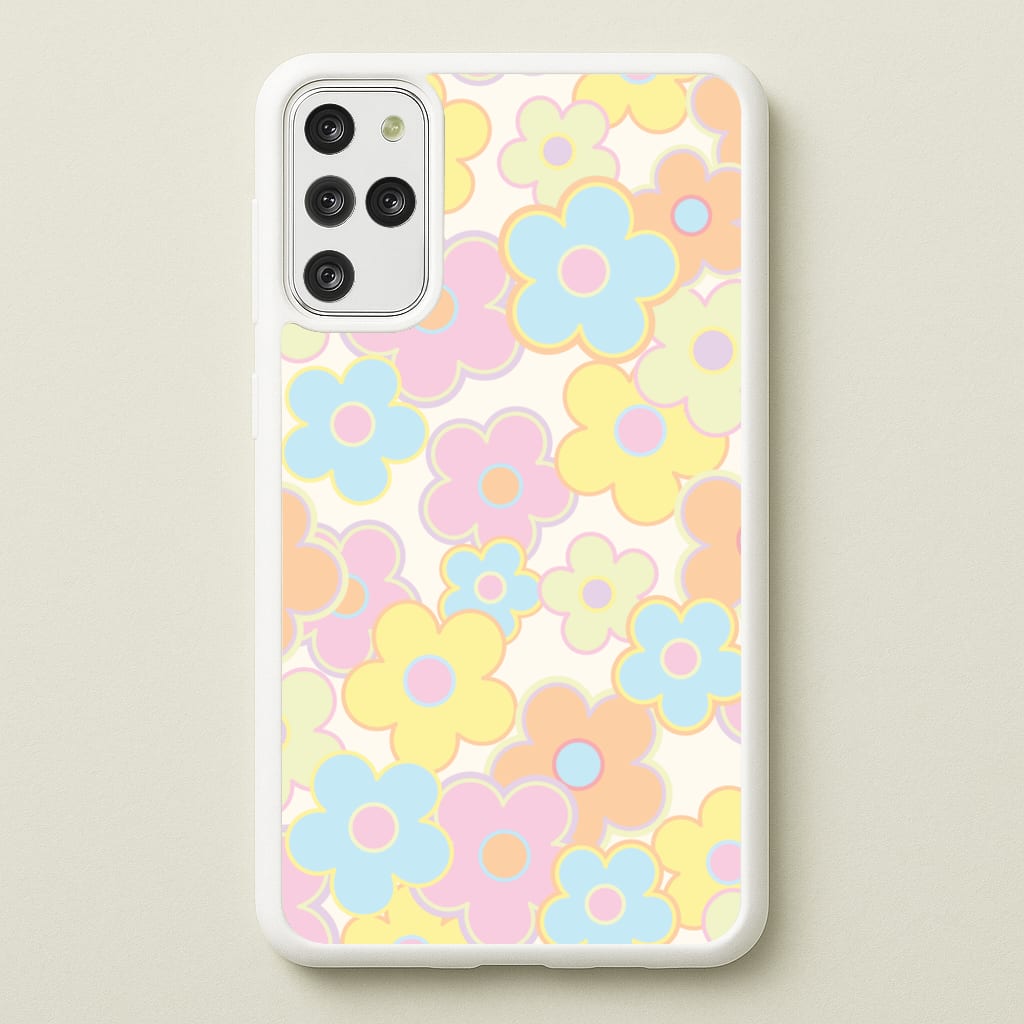 Pastel Abstract Flowers Pattern  - Floral Phone Case for Galaxy S20 Plus