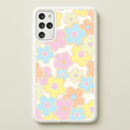 Pastel Abstract Flowers Pattern  - Floral Phone Case for Galaxy S20 Plus