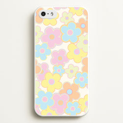 Pastel Abstract Flowers Pattern  - Floral Phone Case for iPhone 5 / 5s / SE 2016
