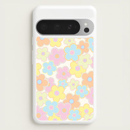 Pastel Abstract Flowers Pattern  - Floral Phone Case for Google Pixel 9 Pro XL