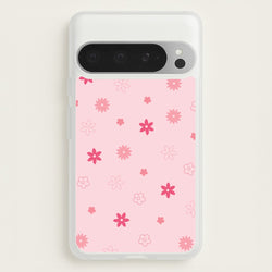 Flower Types Pattern Pink  - Floral Phone Case for Google Pixel 9 Pro XL
