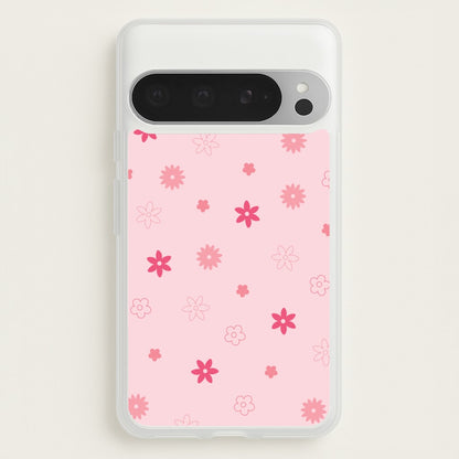 Flower Types Pattern Pink  - Floral Phone Case for Google Pixel 9 Pro XL
