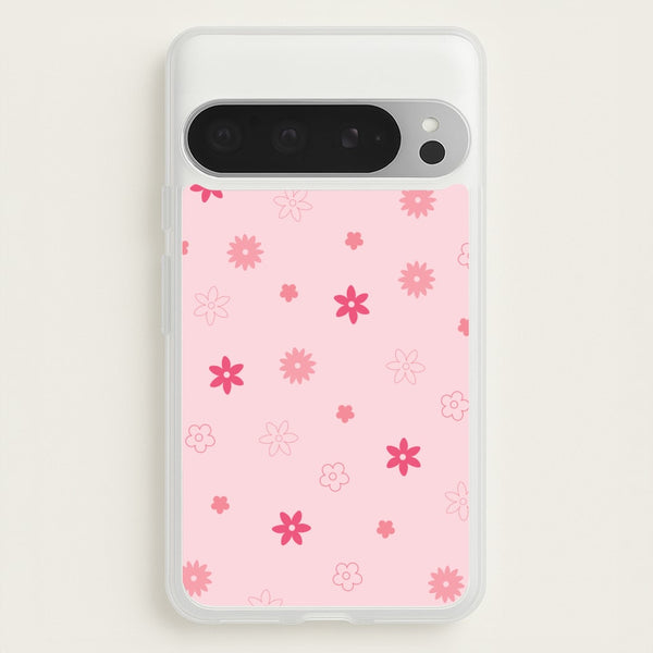 Flower Types Pattern Pink  - Floral Phone Case for Google Pixel 9 Pro XL