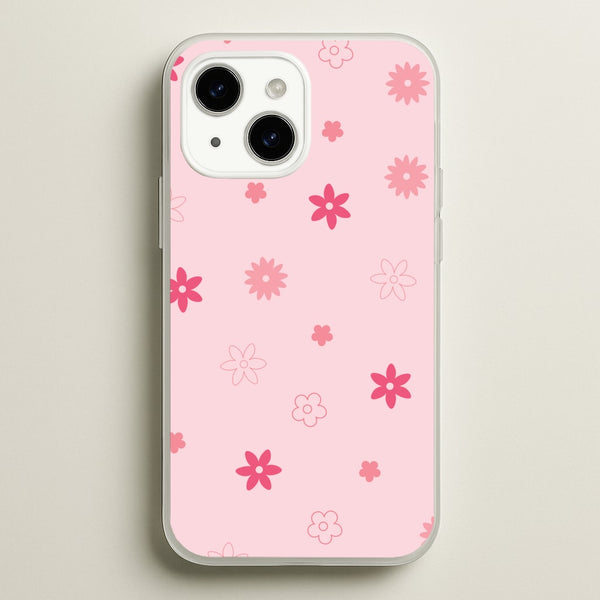 Flower Types Pattern Pink  - Floral Phone Case for iPhone 15