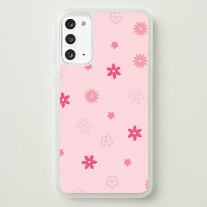 Flower Types Pattern Pink  - Floral Phone Case for Galaxy Note 20