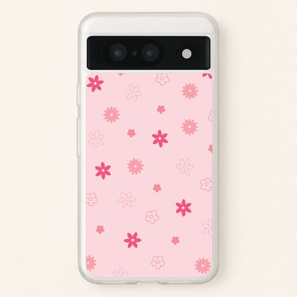 Flower Types Pattern Pink  - Floral Phone Case for Google Pixel 8