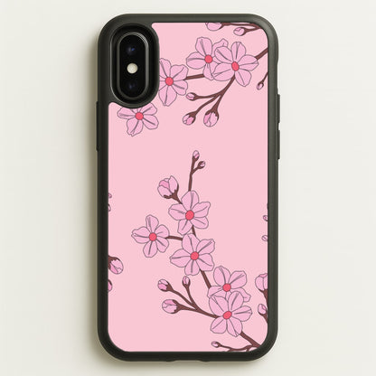 Cherry Blossom Pattern  - Floral Phone Case for iPhone X / XS