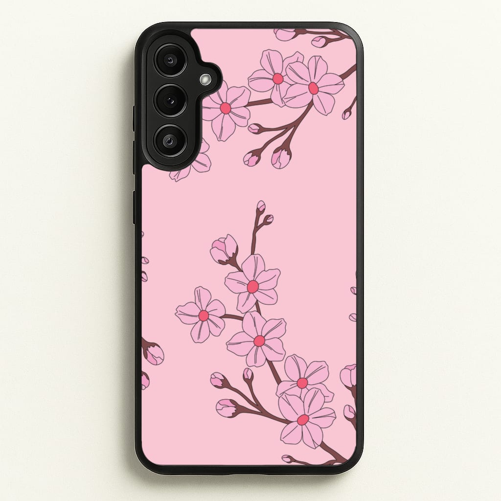 Cherry Blossom Pattern  - Floral Phone Case for Galaxy A34