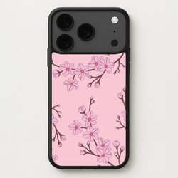 Cherry Blossom Pattern Phone Case for iPhone 17 Pro