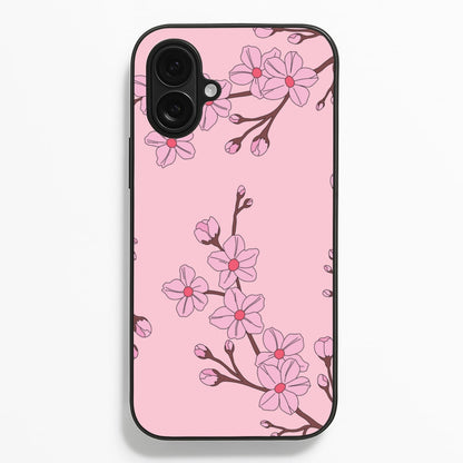 Cherry Blossom Pattern  - Floral Phone Case for iPhone 16 Plus