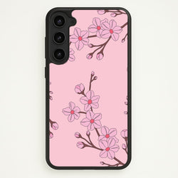 Cherry Blossom Pattern  - Floral Phone Case for Galaxy S23