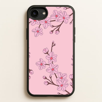 Cherry Blossom Pattern  - Floral Phone Case for iPhone 6 / 7 / 8 / SE