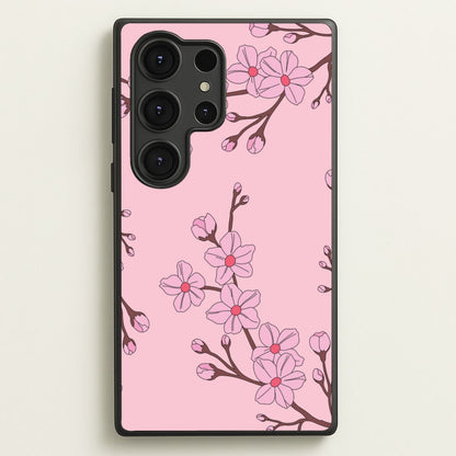 Cherry Blossom Pattern  - Floral Phone Case for Galaxy S25 Ultra