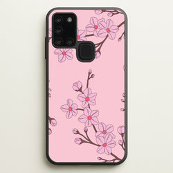 Cherry Blossom Pattern  - Floral Phone Case for Galaxy A21s
