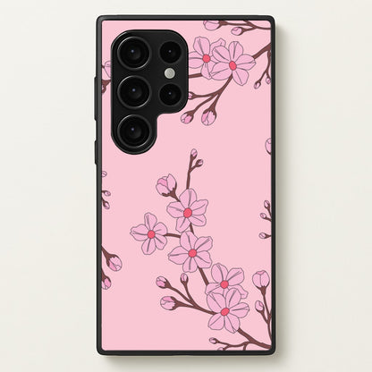 Cherry Blossom Pattern  - Floral Phone Case for Galaxy S24 Ultra