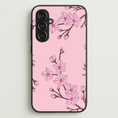 Cherry Blossom Pattern  - Floral Phone Case for Galaxy S23FE