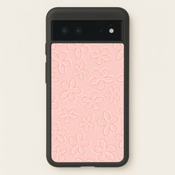 Abstract Flower Outlines Pattern  - Floral Phone Case for Google Pixel 6