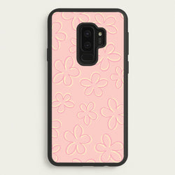 Abstract Flower Outlines Pattern  - Floral Phone Case for Galaxy S9 Plus