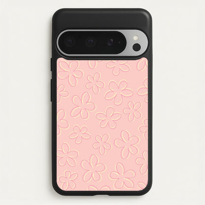 Abstract Flower Outlines Pattern  - Floral Phone Case for Google Pixel 9 Pro XL
