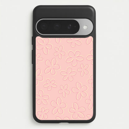 Abstract Flower Outlines Pattern Phone Case for Google Pixel 10 Pro XL