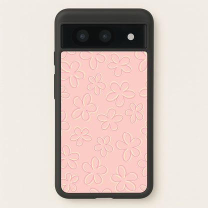 Abstract Flower Outlines Pattern  - Floral Phone Case for Google Pixel 8a