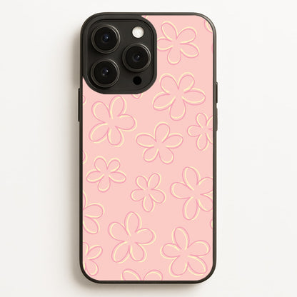 Abstract Flower Outlines Pattern  - Floral Phone Case for iPhone 12 Pro Max