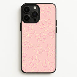 Abstract Flower Outlines Pattern  - Floral Phone Case for iPhone 13 Pro Max