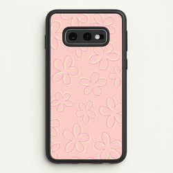Abstract Flower Outlines Pattern  - Floral Phone Case for Galaxy S10e