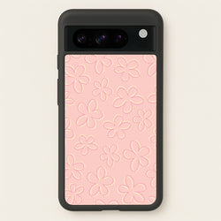 Abstract Flower Outlines Pattern  - Floral Phone Case for Google Pixel 8 Pro