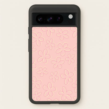 Abstract Flower Outlines Pattern  - Floral Phone Case for Google Pixel 8 Pro