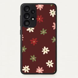 Dark Whimsical Flower Pattern  - Floral Phone Case for Galaxy A53