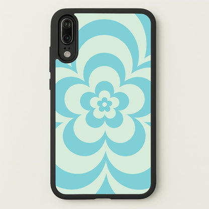 Teal Abstract Flower Pattern   - Floral Phone Case for Huawei P20