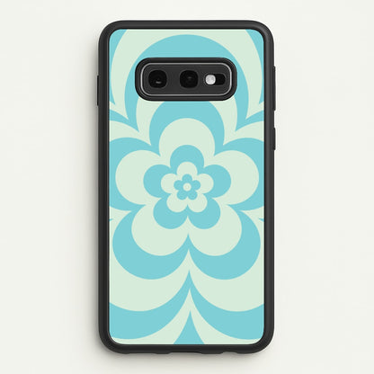 Teal Abstract Flower Pattern   - Floral Phone Case for Galaxy S10e