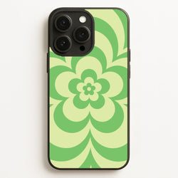 Green Abstract Flower Pattern   - Floral Phone Case for iPhone 16 Pro Max