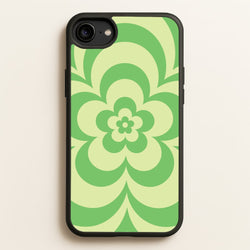 Green Abstract Flower Pattern   - Floral Phone Case for iPhone 6 / 7 / 8 / SE
