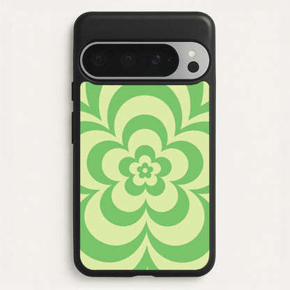 Green Abstract Flower Pattern   - Floral Phone Case for Google Pixel 9 Pro XL
