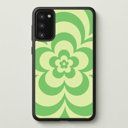 Green Abstract Flower Pattern   - Floral Phone Case for Galaxy S20