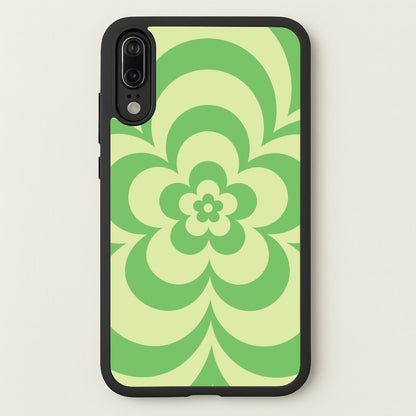 Green Abstract Flower Pattern   - Floral Phone Case for Huawei P20