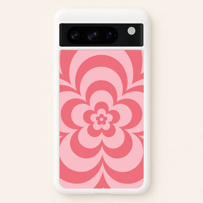 Pink Abstract Flower Pattern   - Floral Phone Case for Google Pixel 8 Pro