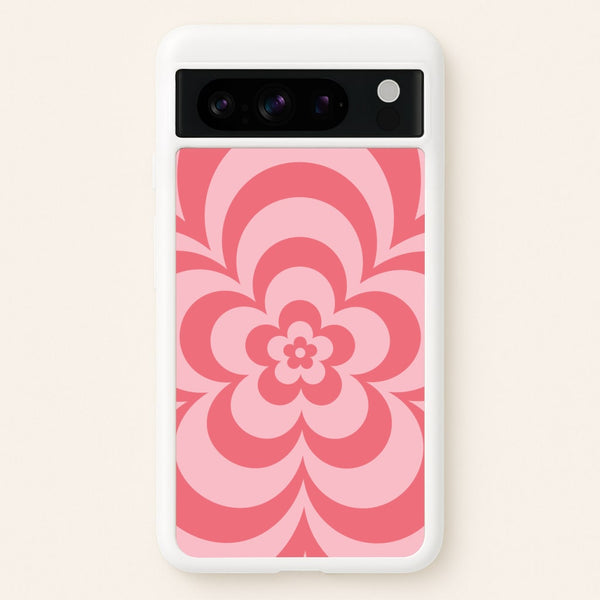 Pink Abstract Flower Pattern   - Floral Phone Case for Google Pixel 8 Pro
