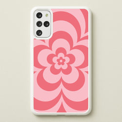 Pink Abstract Flower Pattern   - Floral Phone Case for Galaxy S20 Plus
