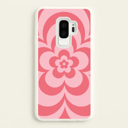 Pink Abstract Flower Pattern   - Floral Phone Case for Galaxy S9 Plus