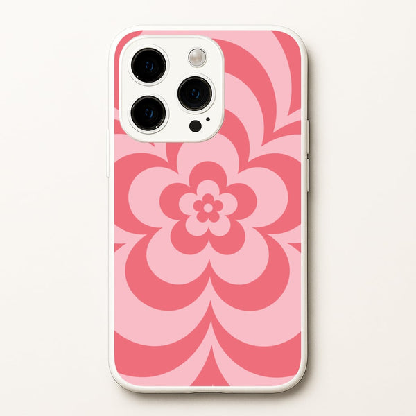 Pink Abstract Flower Pattern   - Floral Phone Case for iPhone 15 Pro Max