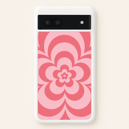 Pink Abstract Flower Pattern   - Floral Phone Case for Google Pixel 7a