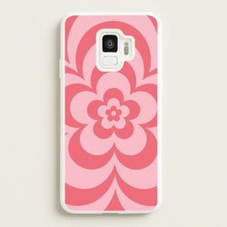 Pink Abstract Flower Pattern   - Floral Phone Case for Galaxy S9