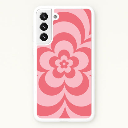 Pink Abstract Flower Pattern   - Floral Phone Case for Galaxy S21 Plus