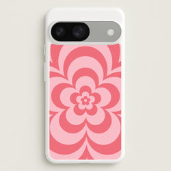 Pink Abstract Flower Pattern   - Floral Phone Case for Google Pixel 9 / 9 Pro